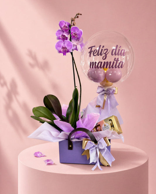 Caja Floral "Orquídea para Mamá"
