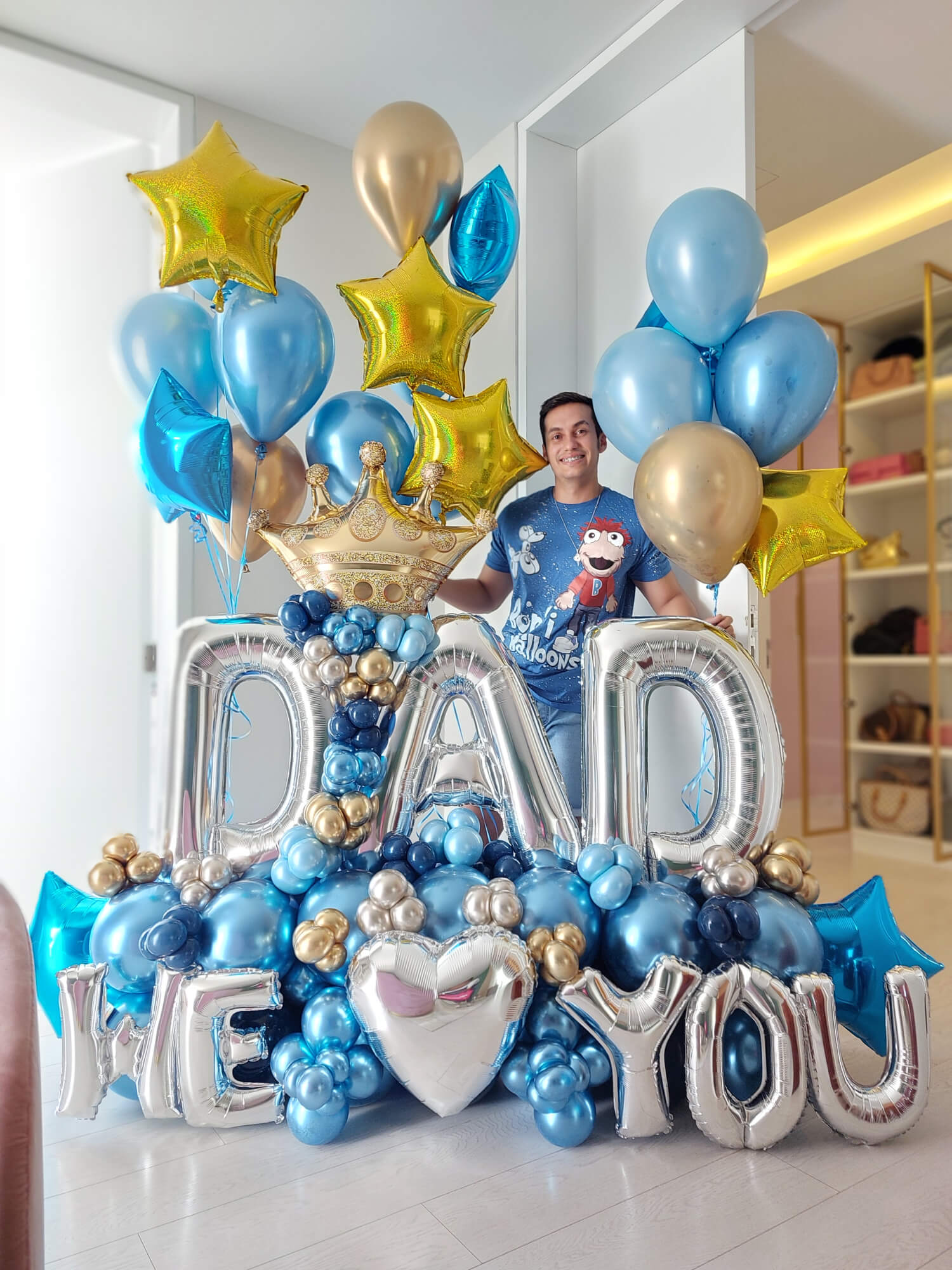 Balloon Bouquet "Dad We ♥ You"
